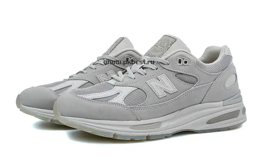 PK GOD STONE ISLAND x  New Balance NB 991 V2 gray RETAIL MATERIALS READY TO SHIP