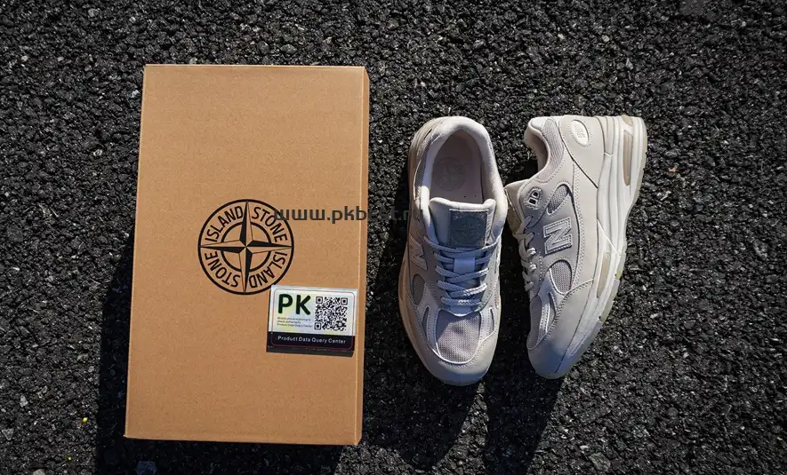 PK GOD STONE ISLAND x  New Balance NB 991 V2 gray RETAIL MATERIALS READY TO SHIP