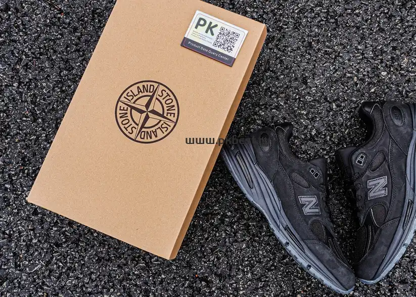 PK GOD STONE ISLAND x  New Balance NB 991 v2 black RETAIL MATERIALS READY TO SHIP