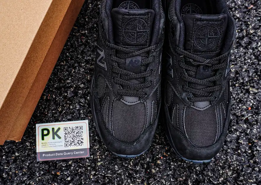 PK GOD STONE ISLAND x  New Balance NB 991 v2 black RETAIL MATERIALS READY TO SHIP