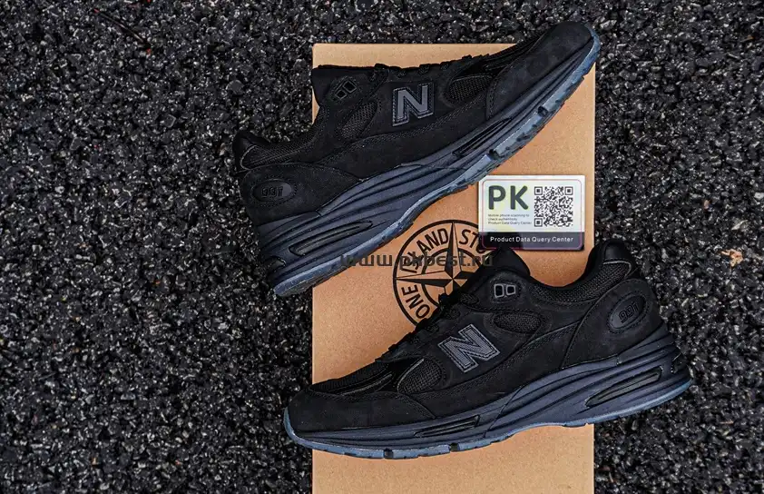 PK GOD STONE ISLAND x  New Balance NB 991 v2 black RETAIL MATERIALS READY TO SHIP