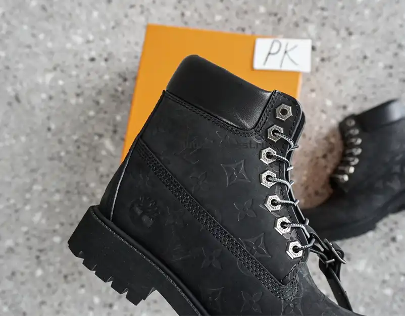 PK GOD Timberland x LOUIS VUITTON Cow leather black RETAIL MATERIALS READY TO SHIP