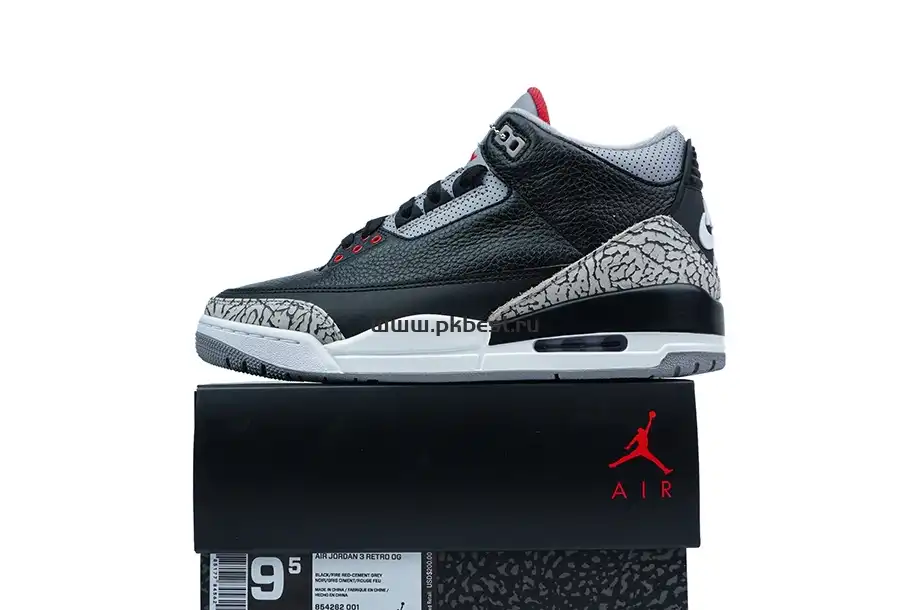 PK GOD Air Jordan 3 Retro Black Cement RETAIL MATERIALS READY TO SHIP