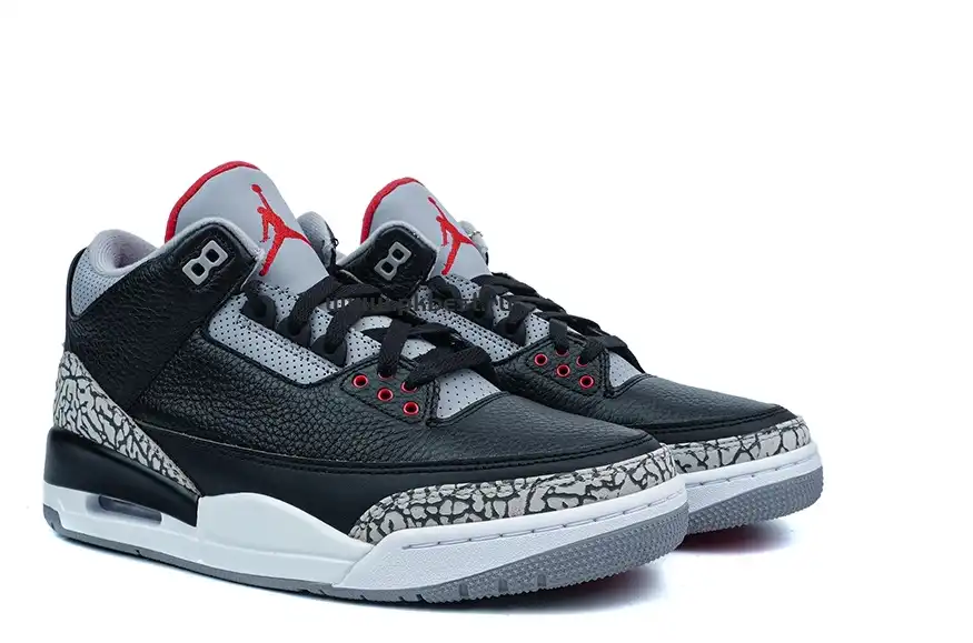 PK GOD Air Jordan 3 Retro Black Cement RETAIL MATERIALS READY TO SHIP