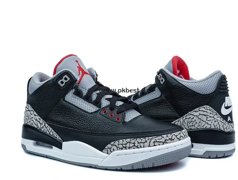 PK GOD Air Jordan 3 Retro Black Cement RETAIL MATERIALS READY TO SHIP