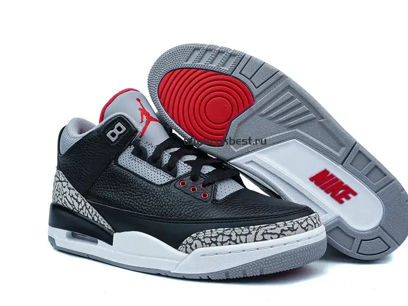 PK GOD Air Jordan 3 Retro Black Cement RETAIL MATERIALS READY TO SHIP