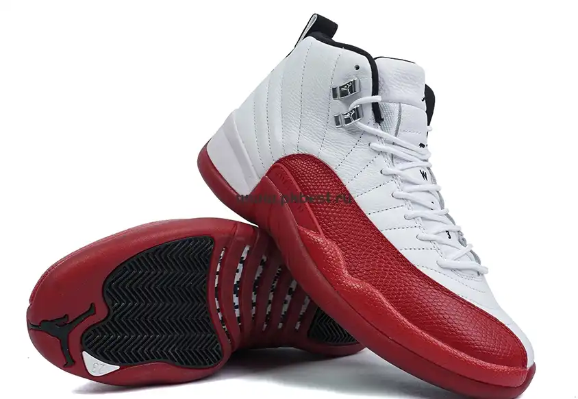 PK GOD Jordan Air Jordan 12 White red RETAIL MATERIALS READY TO SHIP