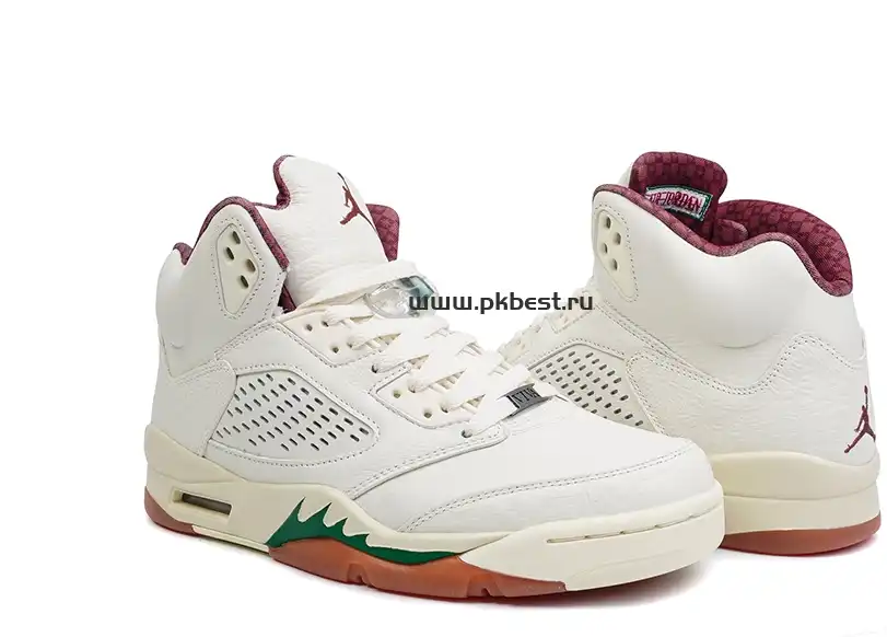 PK GOD Jordan Air Jordan 5 “EL GRITO”White green orange RETAIL MATERIALS READY TO SHIP