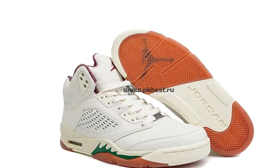 PK GOD Jordan Air Jordan 5 “EL GRITO”White green orange RETAIL MATERIALS READY TO SHIP