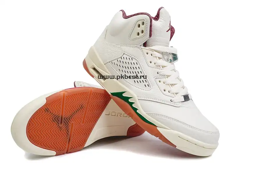 PK GOD Jordan Air Jordan 5 “EL GRITO”White green orange RETAIL MATERIALS READY TO SHIP