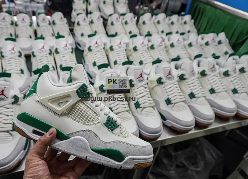 PK GOD Air Jordan Nike SB x Air Jordan 4 Retro SP ‘Pine Green’ RETAIL MATERIALS READY TO SHIP