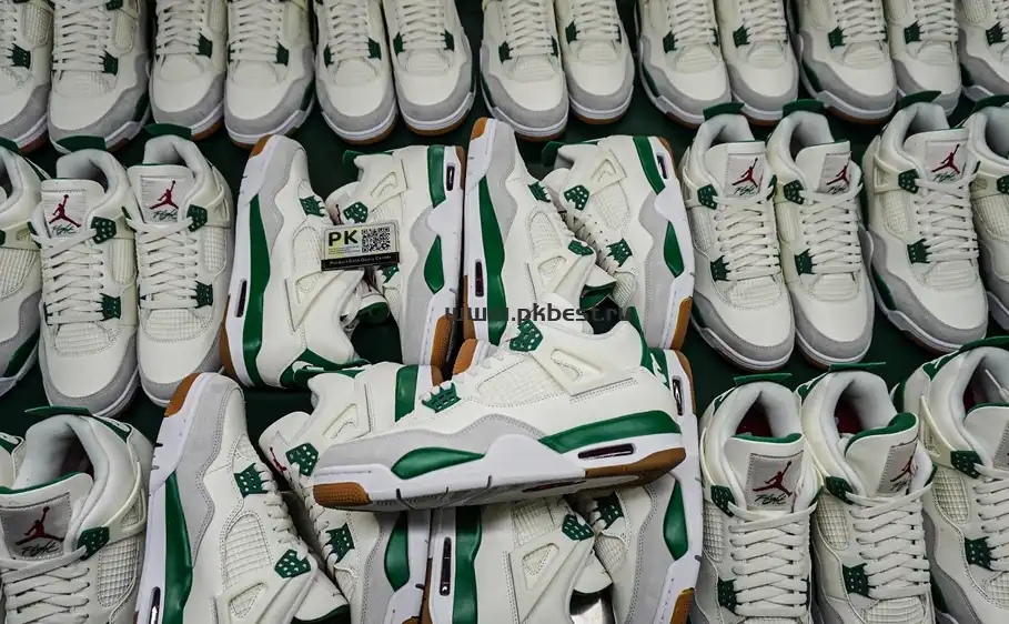 PK GOD Air Jordan Nike SB x Air Jordan 4 Retro SP ‘Pine Green’ RETAIL MATERIALS READY TO SHIP