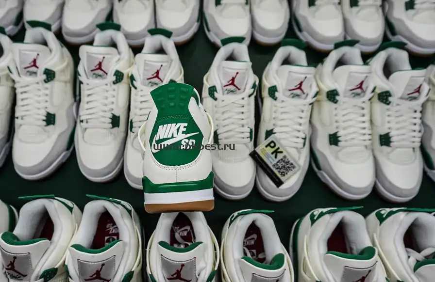 PK GOD Air Jordan Nike SB x Air Jordan 4 Retro SP ‘Pine Green’ RETAIL MATERIALS READY TO SHIP