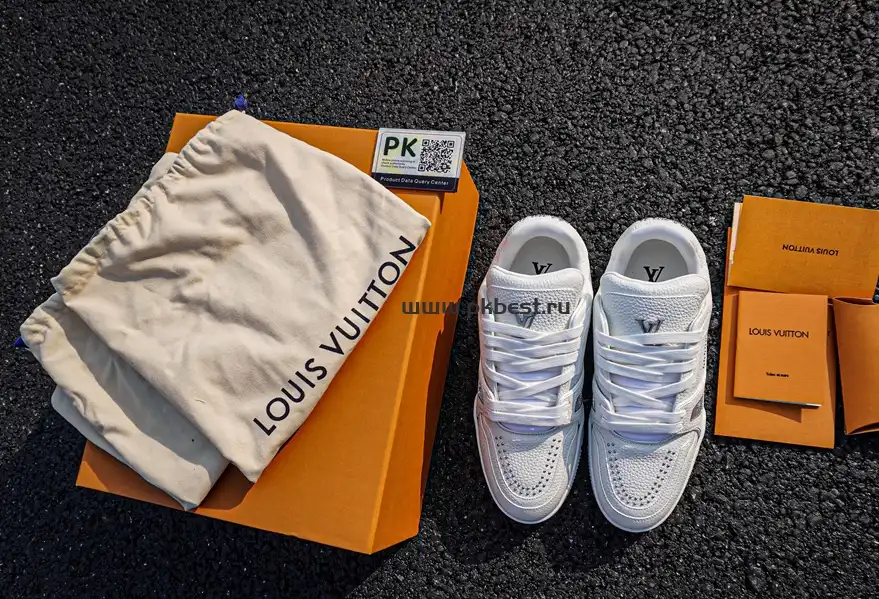 PK GOD LOUIS VUITTON Trainer white RETAIL MATERIALS READY TO SHIP