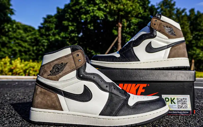 PK 5.0 Air jordan 1 High OG “Dark Mocha”retail materials ready to ship