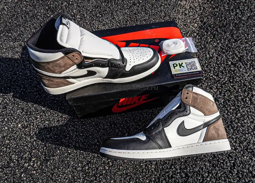 PK 5.0 Air jordan 1 High OG “Dark Mocha”retail materials ready to ship