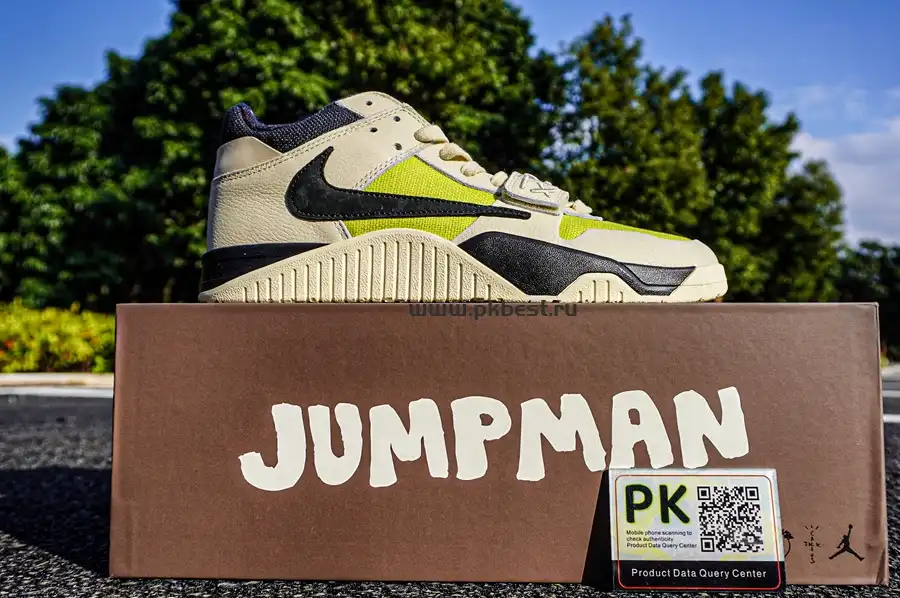 PK 5.0  Jordan Jumpman Jack TR “Bright Cactus”Beige black yellow RETAIL MATERIALS READY TO SHIP