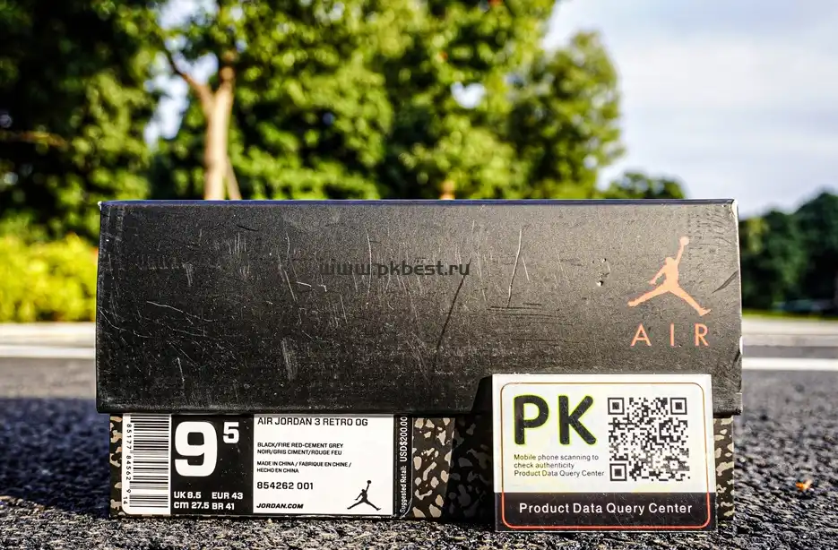 PK GOD Air Jordan 3 Retro Black Cement RETAIL MATERIALS READY TO SHIP