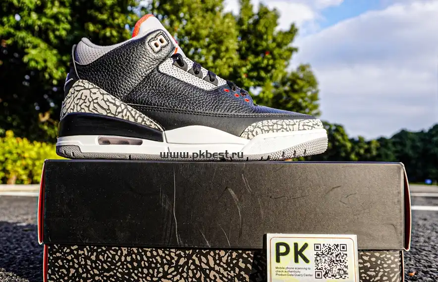 PK GOD Air Jordan 3 Retro Black Cement RETAIL MATERIALS READY TO SHIP