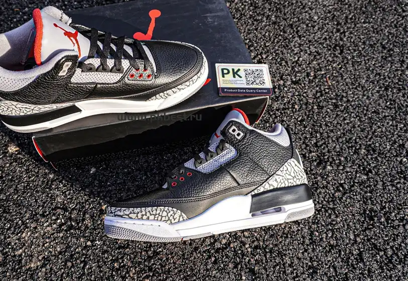 PK GOD Air Jordan 3 Retro Black Cement RETAIL MATERIALS READY TO SHIP