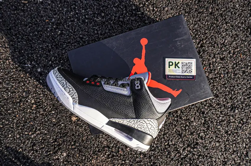 PK GOD Air Jordan 3 Retro Black Cement RETAIL MATERIALS READY TO SHIP