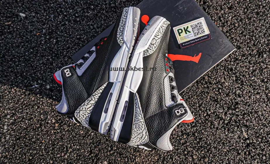 PK GOD Air Jordan 3 Retro Black Cement RETAIL MATERIALS READY TO SHIP