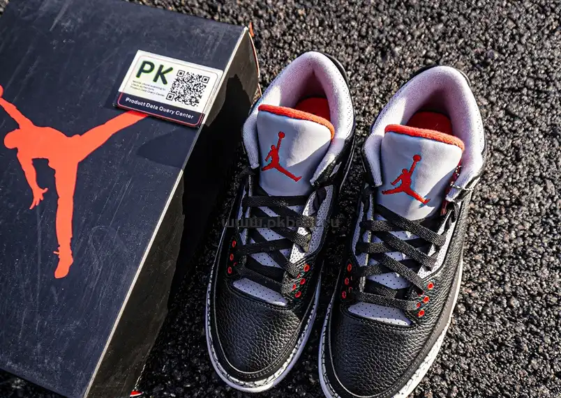 PK GOD Air Jordan 3 Retro Black Cement RETAIL MATERIALS READY TO SHIP