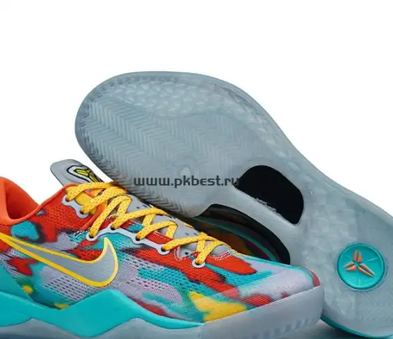 PK GOD Kobe 8 System Elctrc Grey Start Black Vivid Slfr RETAIL MATERIALS READY TO SHIP