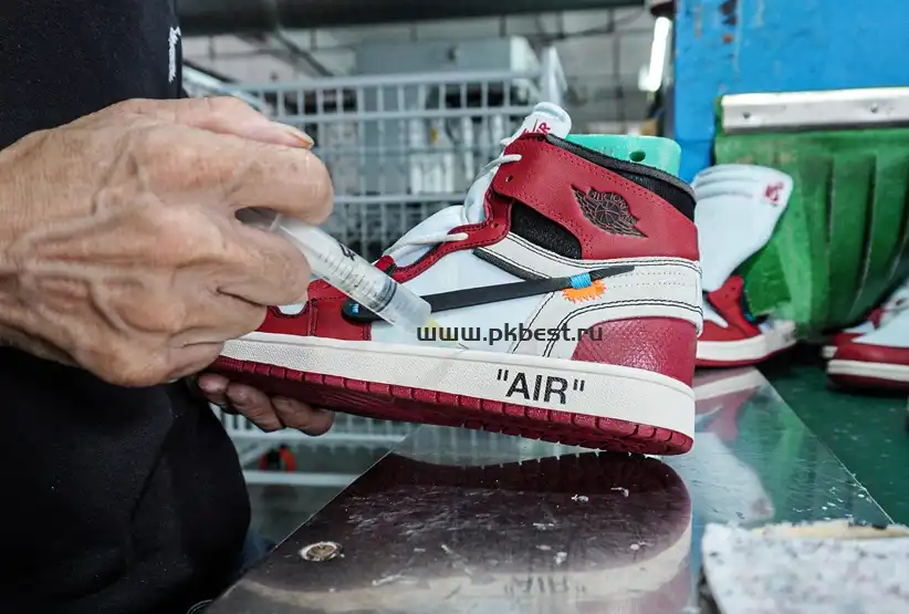 PK GOD Off-White x Air Jordan 1 Retro High OG Chicago RETAIL MATERIALS READY TO SHIP