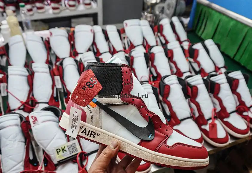 PK GOD Off-White x Air Jordan 1 Retro High OG Chicago RETAIL MATERIALS READY TO SHIP