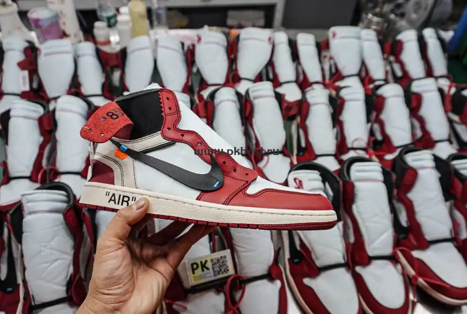 PK GOD Off-White x Air Jordan 1 Retro High OG Chicago RETAIL MATERIALS READY TO SHIP