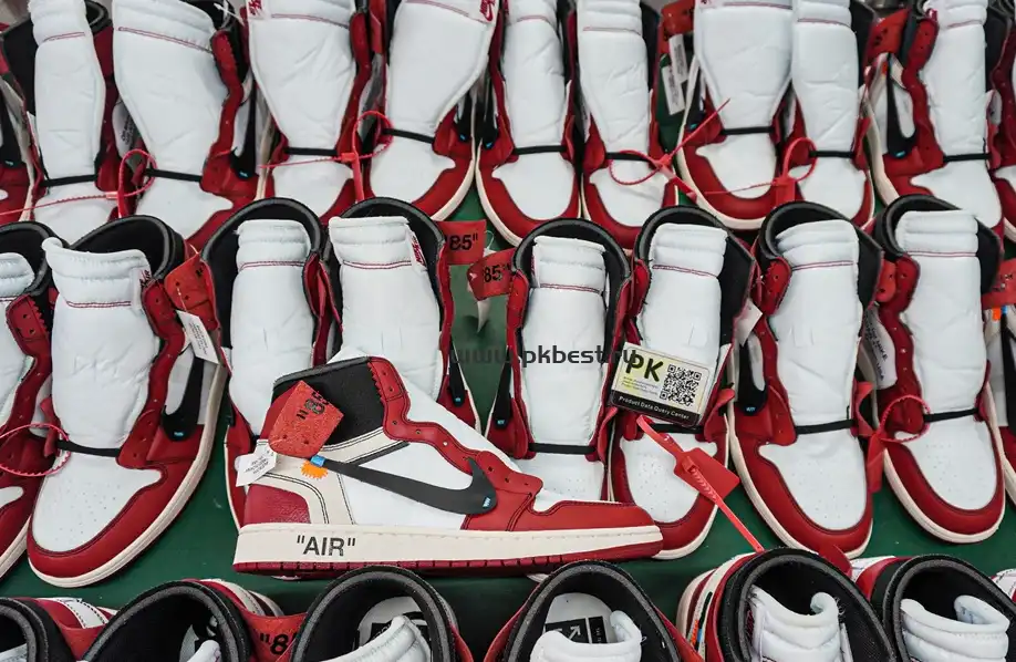 PK GOD Off-White x Air Jordan 1 Retro High OG Chicago RETAIL MATERIALS READY TO SHIP