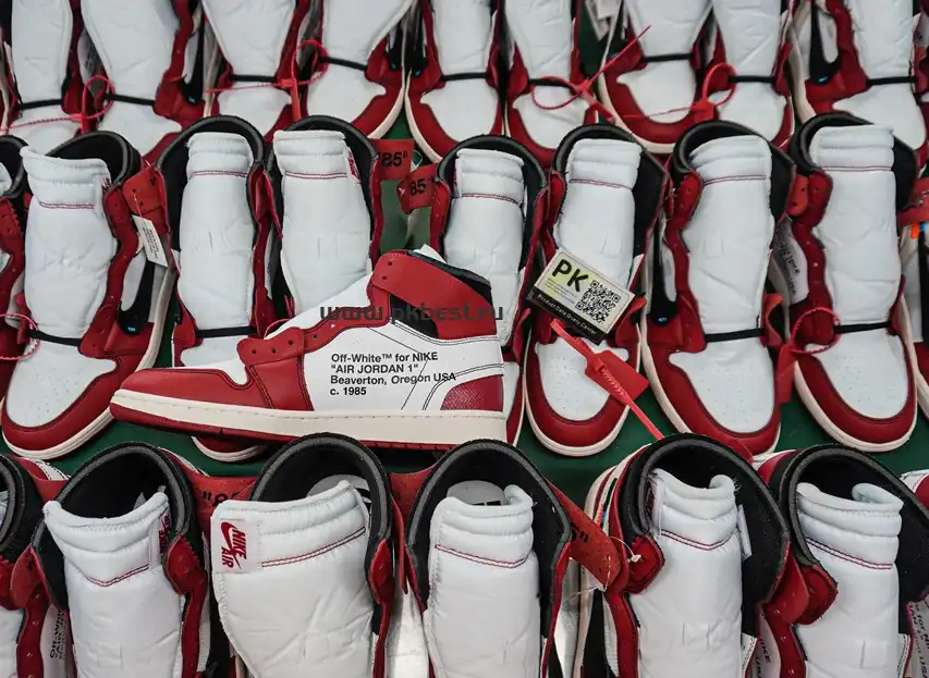 PK GOD Off-White x Air Jordan 1 Retro High OG Chicago RETAIL MATERIALS READY TO SHIP