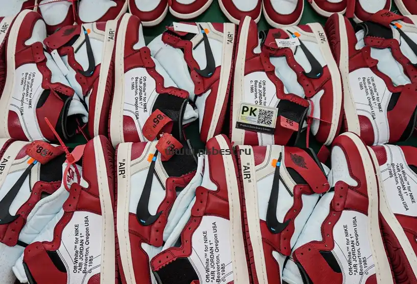 PK GOD Off-White x Air Jordan 1 Retro High OG Chicago RETAIL MATERIALS READY TO SHIP