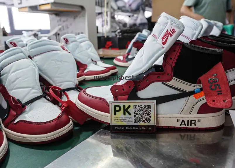 PK GOD Off-White x Air Jordan 1 Retro High OG Chicago RETAIL MATERIALS READY TO SHIP