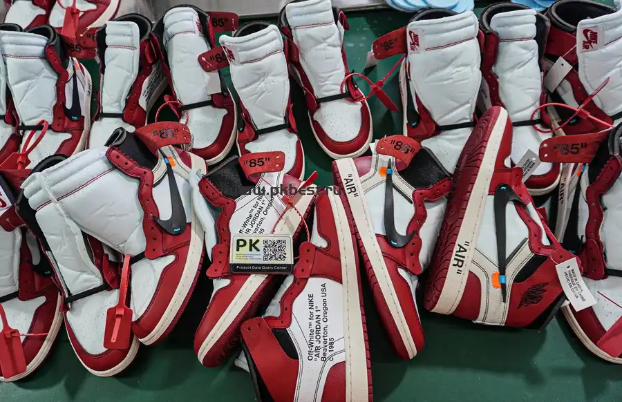 PK GOD Off-White x Air Jordan 1 Retro High OG Chicago RETAIL MATERIALS READY TO SHIP