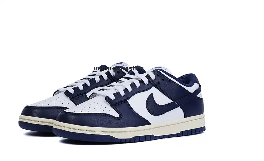 PK GOD Dunk Low Vintage Navy W RETAIL MATERIALS READY TO SHIP