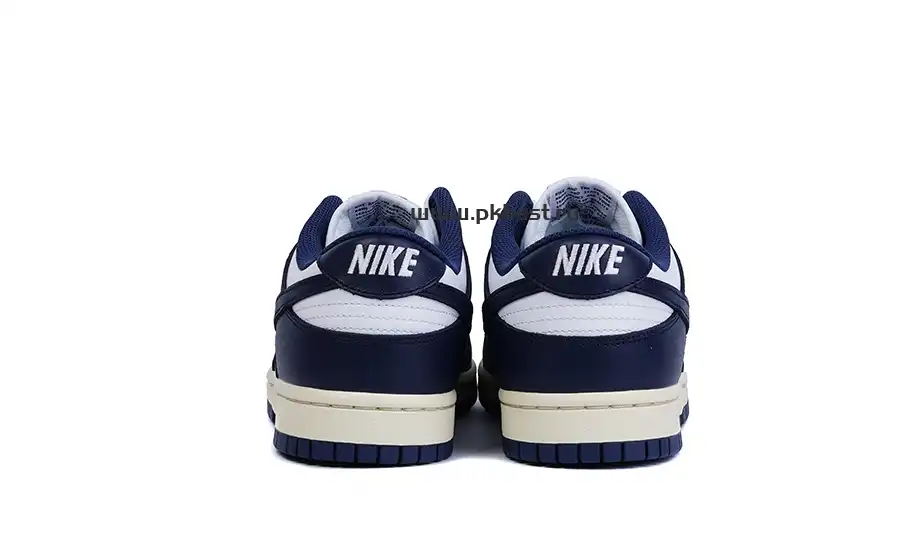 PK GOD Dunk Low Vintage Navy W RETAIL MATERIALS READY TO SHIP