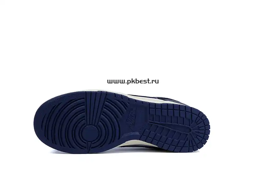 PK GOD Dunk Low Vintage Navy W RETAIL MATERIALS READY TO SHIP