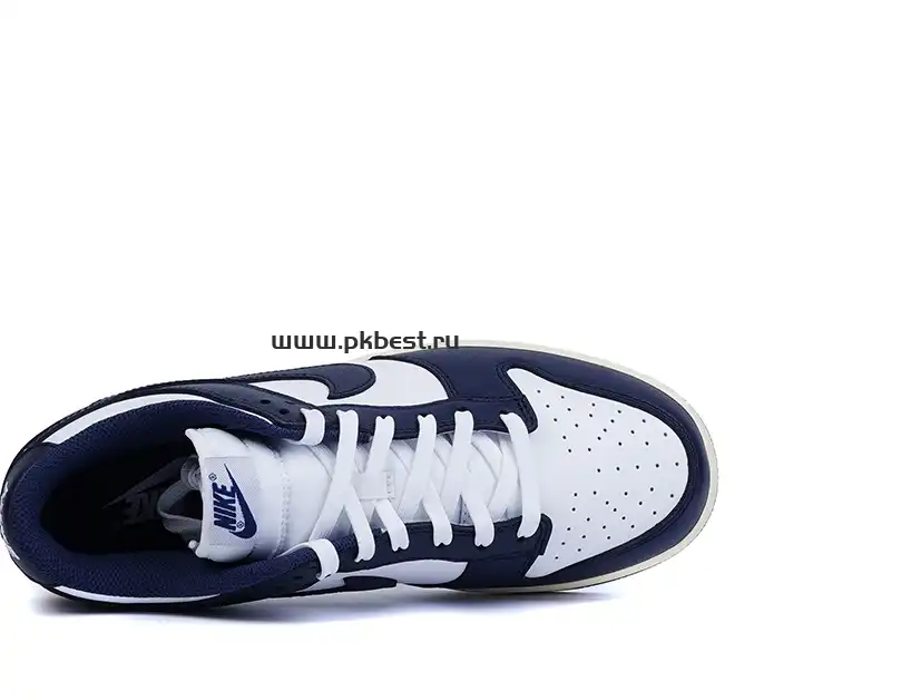 PK GOD Dunk Low Vintage Navy W RETAIL MATERIALS READY TO SHIP