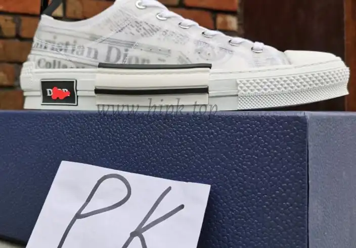 PK God Di*R retail version b23 low topWhite Canvas AND DANIEL ARSHAM Motif come with retail materials total ready to ship