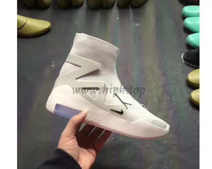 EXCLUSIVE RETAIL PK GOD NIKE AIR FEAR OF GOD 1 LIGHT BONE BLACK AR4237-002 READY TO SHIP