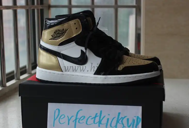 PK God Air Jordan 1 Gold toe best version