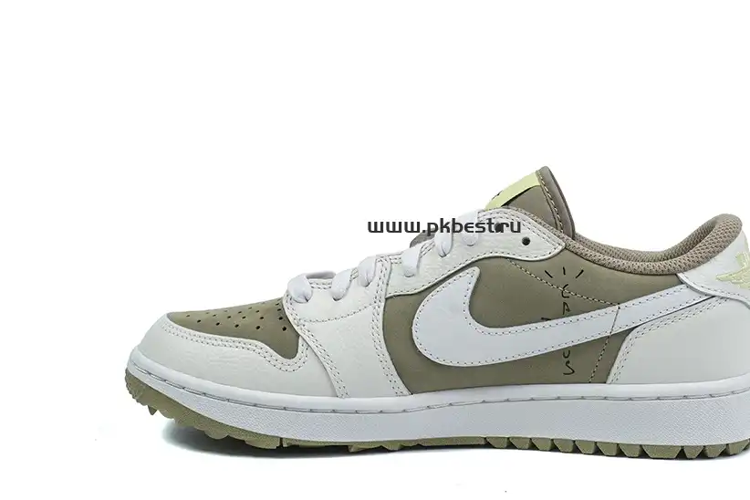 PK5.0 Jordan 1 Retro Low Golf Travis Scott Neutral Olive RETAIL MATERIALS READY TO SHIP