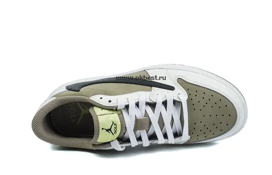 PK5.0 Jordan 1 Retro Low Golf Travis Scott Neutral Olive RETAIL MATERIALS READY TO SHIP