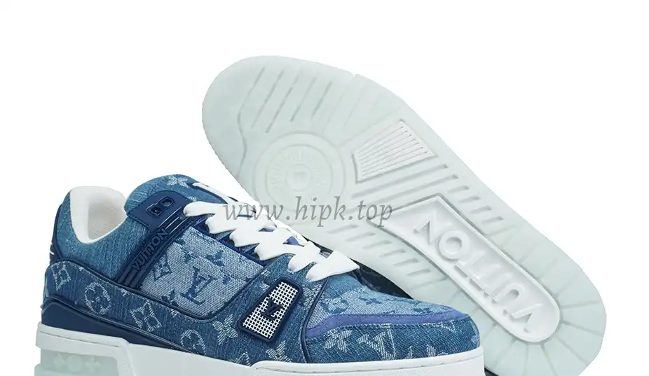 PK god Louis Vuitton LV Trainer Monogram Denim retail materials ready to ship