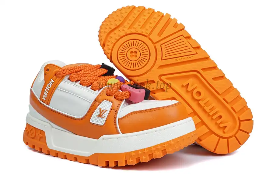 PK God Louis Vuitton Trainer Maxi orange RETAIL MATERIALS READY TO SHIP