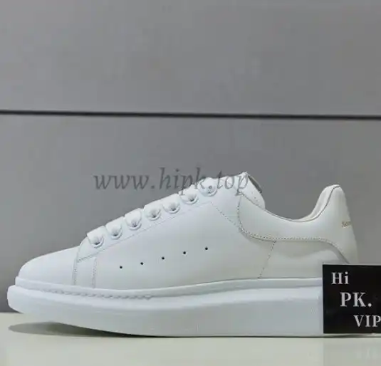 PK GOD Alxnder MC McQueen White smooth calf leather toe black leather heelbest version ready to ship