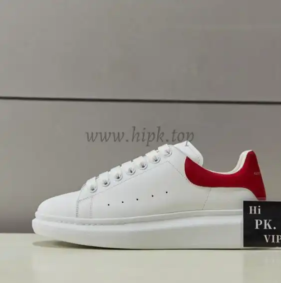 PK GOD Alxnder MC McQueen White smooth calf leather toe black leather heelbest version ready to ship