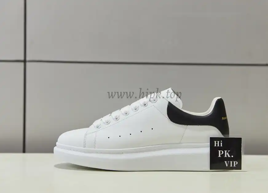 PK GOD Alxnder MC McQueen White smooth calf leather toe black leather heelbest version ready to ship